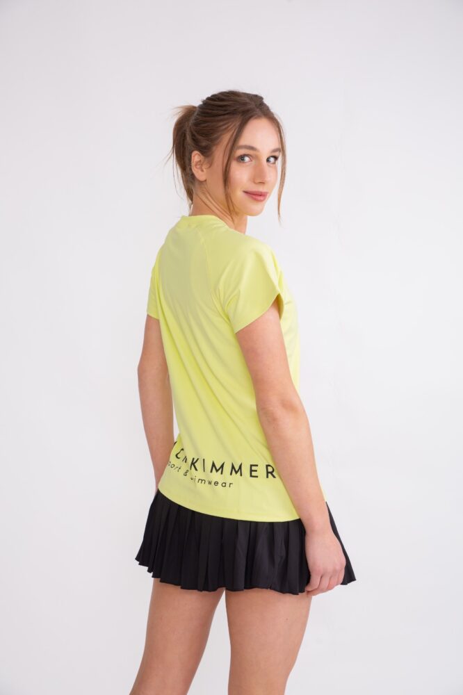 Polera Manga Corta Amarilla